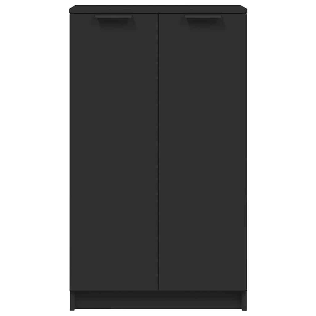 fekete szerelt fa cipőszekrény 59 x 35 x 100 cm