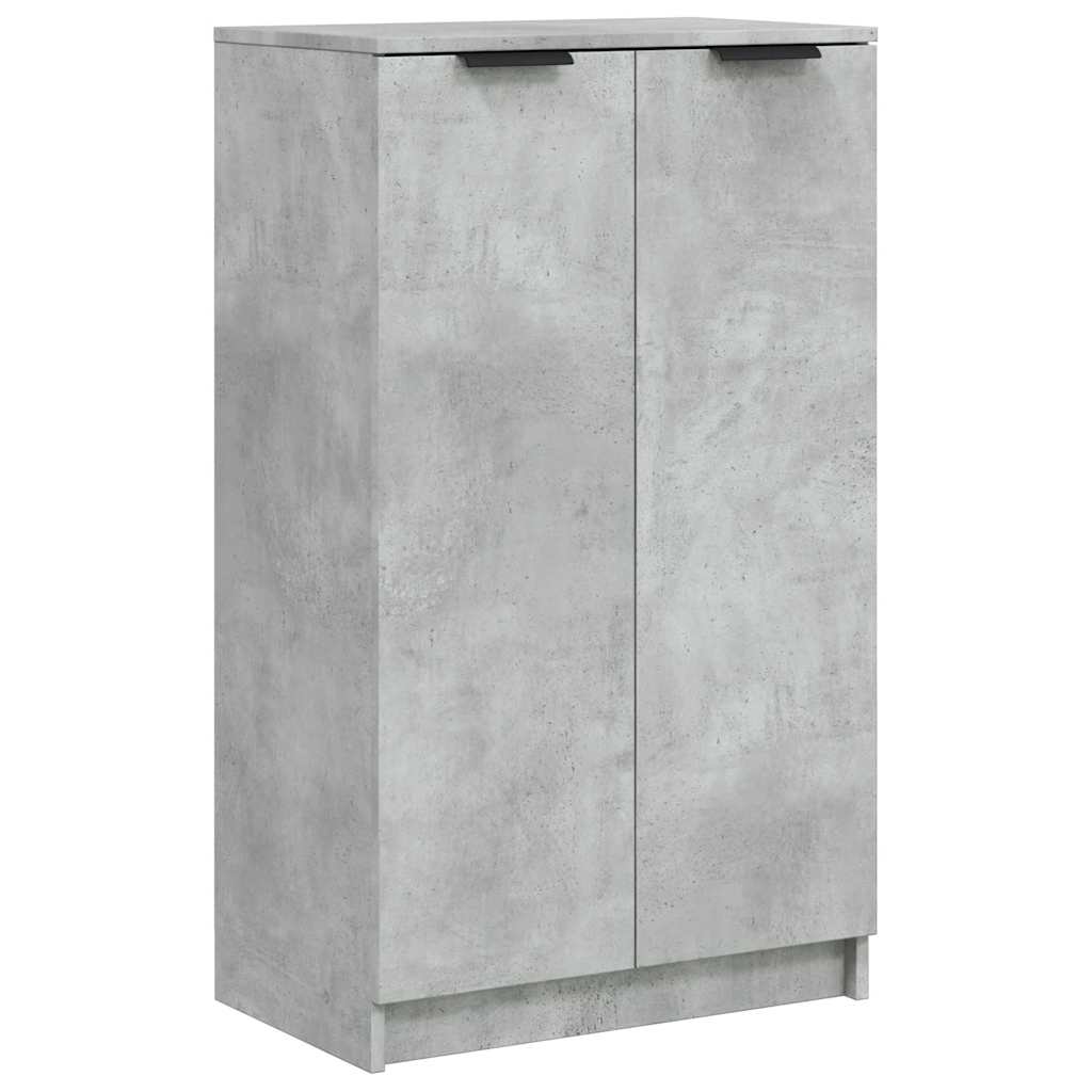 betonszürke szerelt fa cipősszekrény 59 x 35 x 100,5 cm