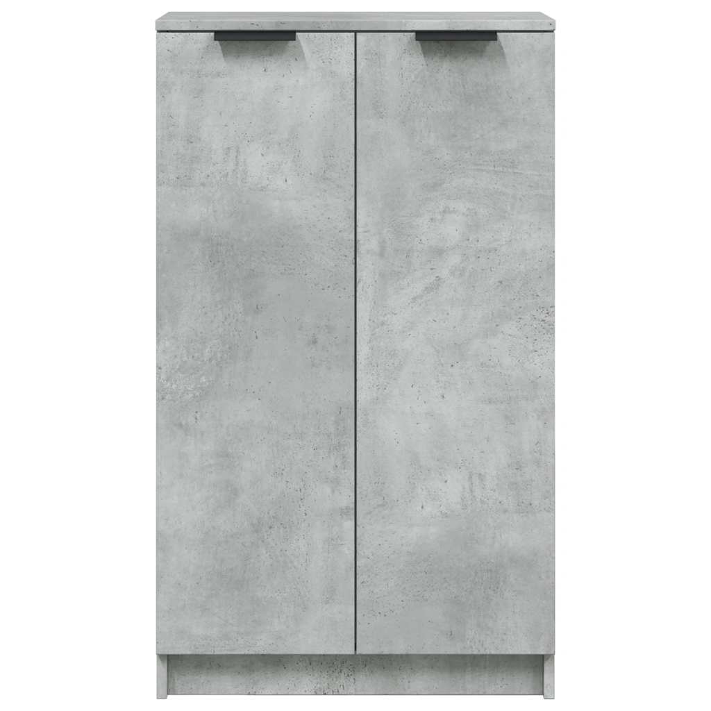betonszürke szerelt fa cipősszekrény 59 x 35 x 100,5 cm