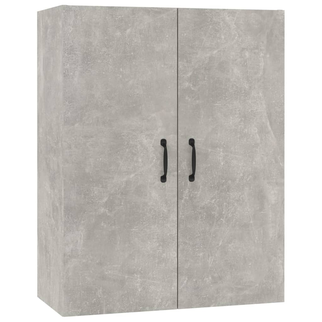 betonszürke szerelt fa függőszekrény 69,5 x 34 x 90 cm