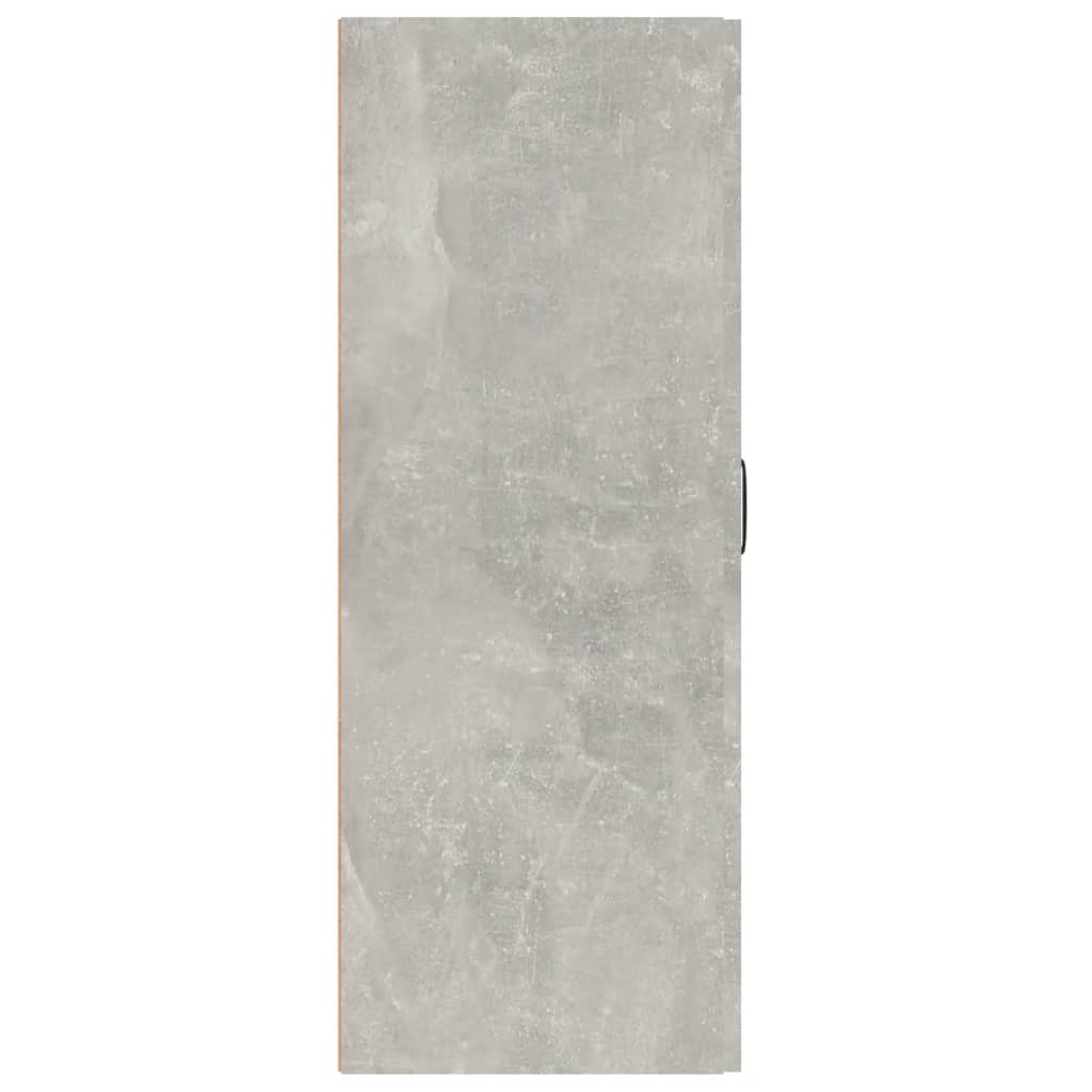betonszürke szerelt fa függőszekrény 69,5 x 34 x 90 cm
