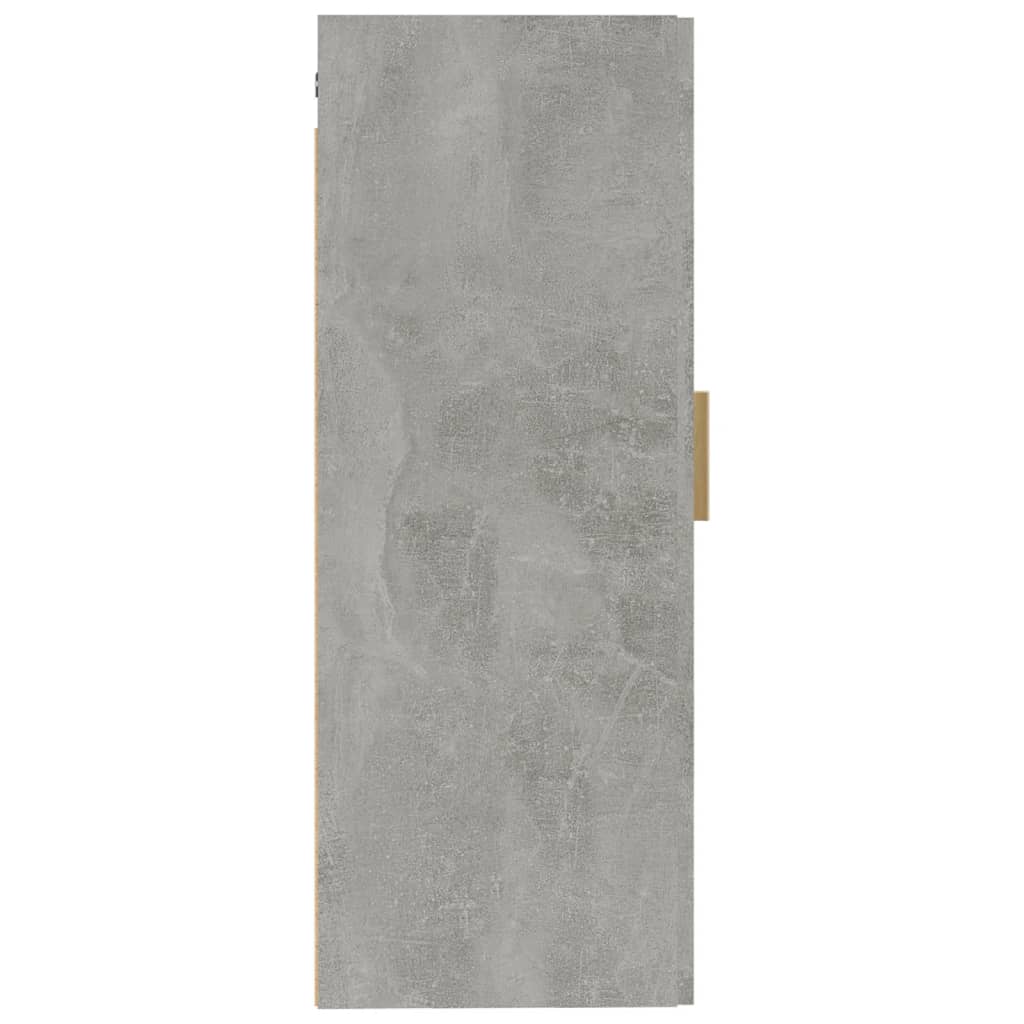 betonszürke szerelt fa faliszekrény 35 x 34 x 90 cm