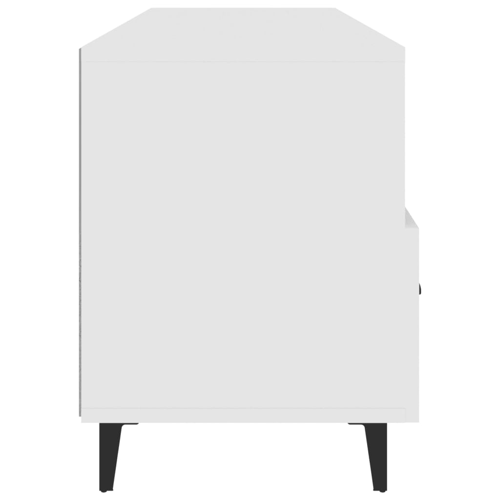 fehér szerelt fa TV-szekrény 102 x 35 x 50 cm