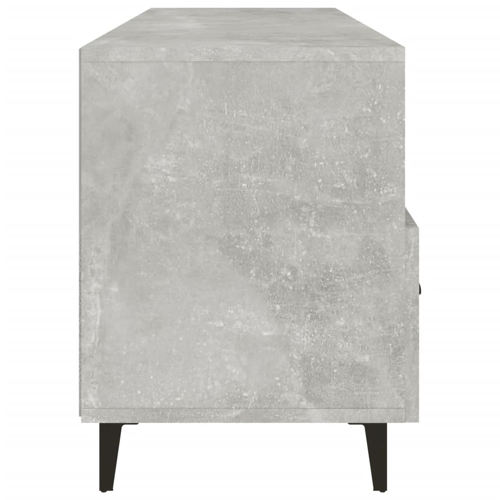 betonszürke szerelt fa TV-szekrény 102 x 35 x 50 cm
