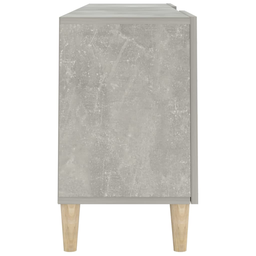 betonszürke szerelt fa TV-szekrény 150 x 30 x 50 cm