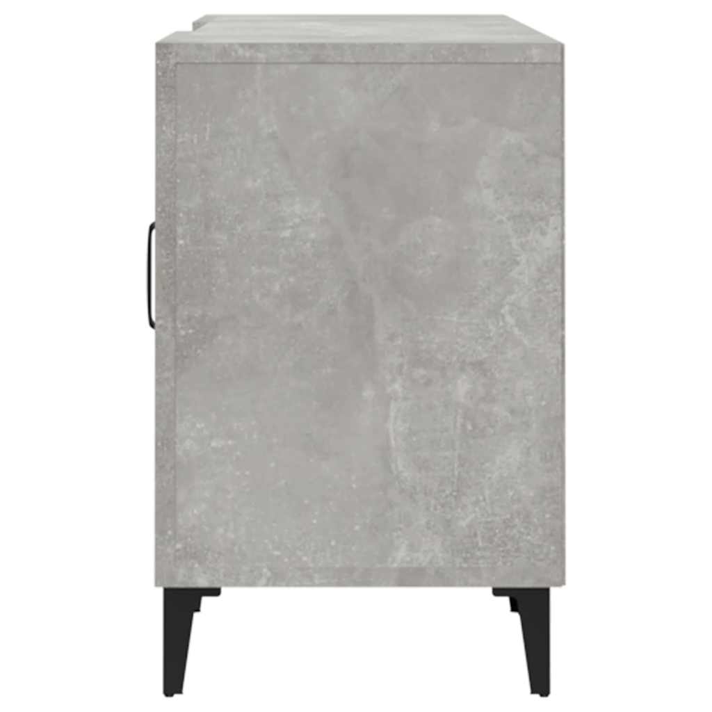 betonszürke szerelt fa TV-szekrény 150 x 30 x 50 cm