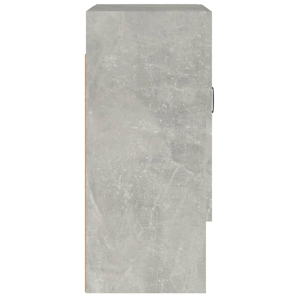 betonszürke szerelt fa faliszekrény 60 x 31 x 70 cm