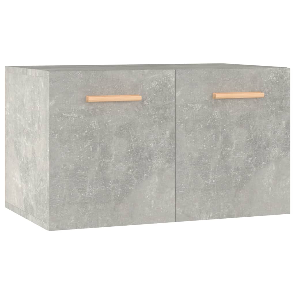 betonszürke szerelt fa faliszekrény 60 x 36,5 x 35 cm