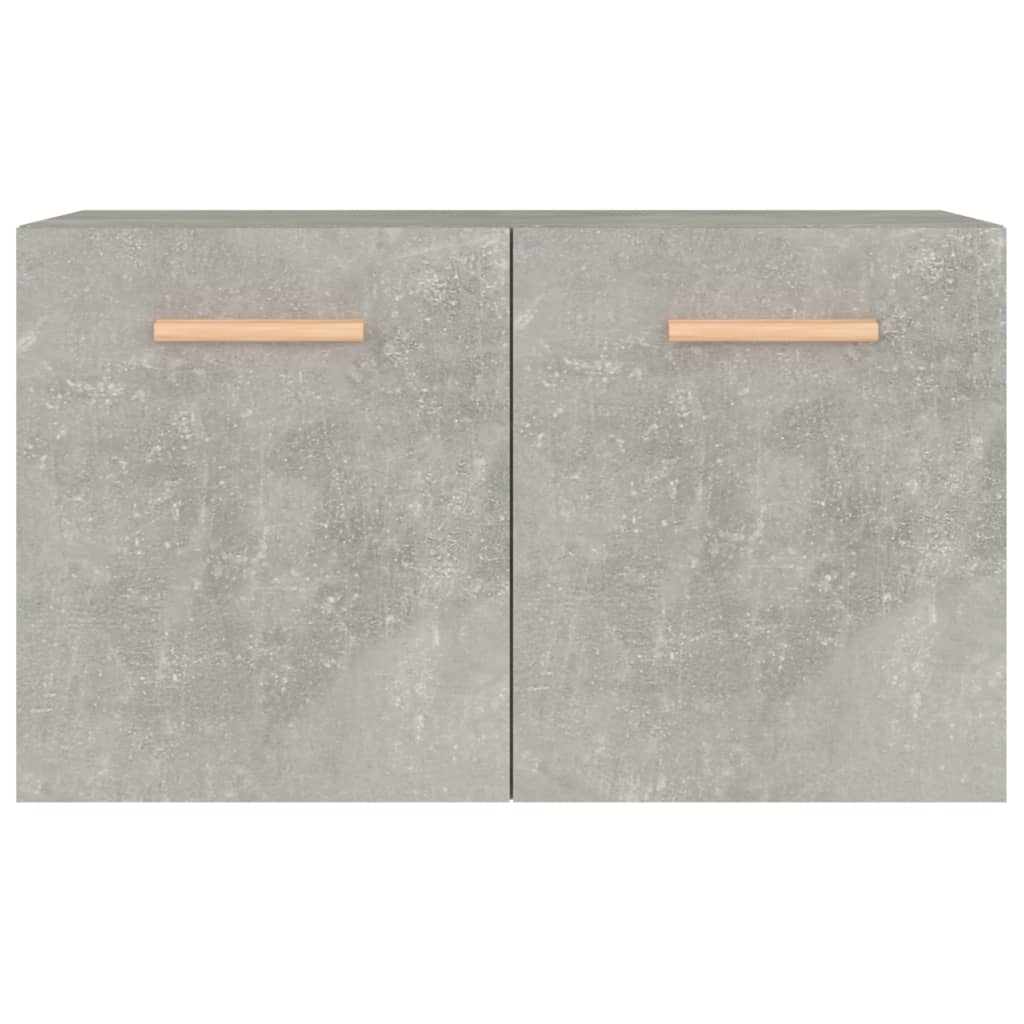 betonszürke szerelt fa faliszekrény 60 x 36,5 x 35 cm