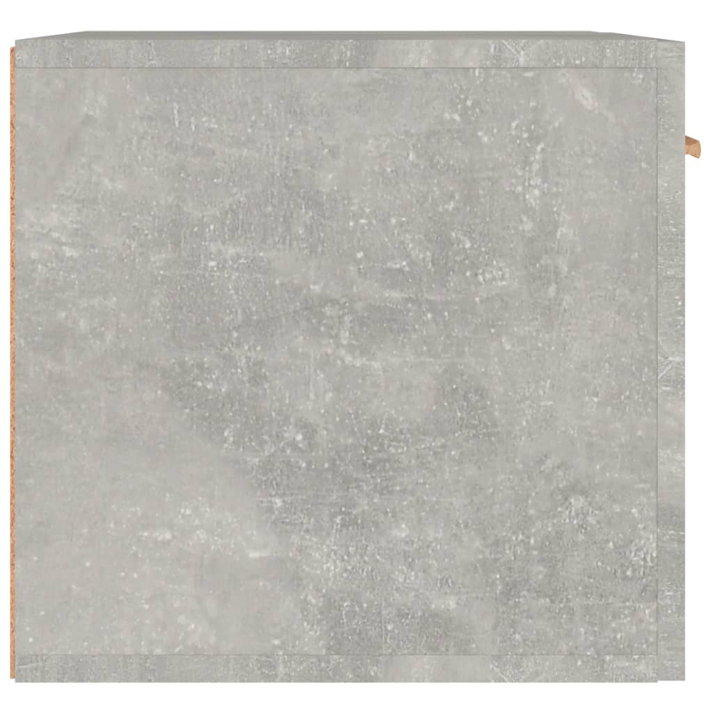 betonszürke szerelt fa faliszekrény 60 x 36,5 x 35 cm