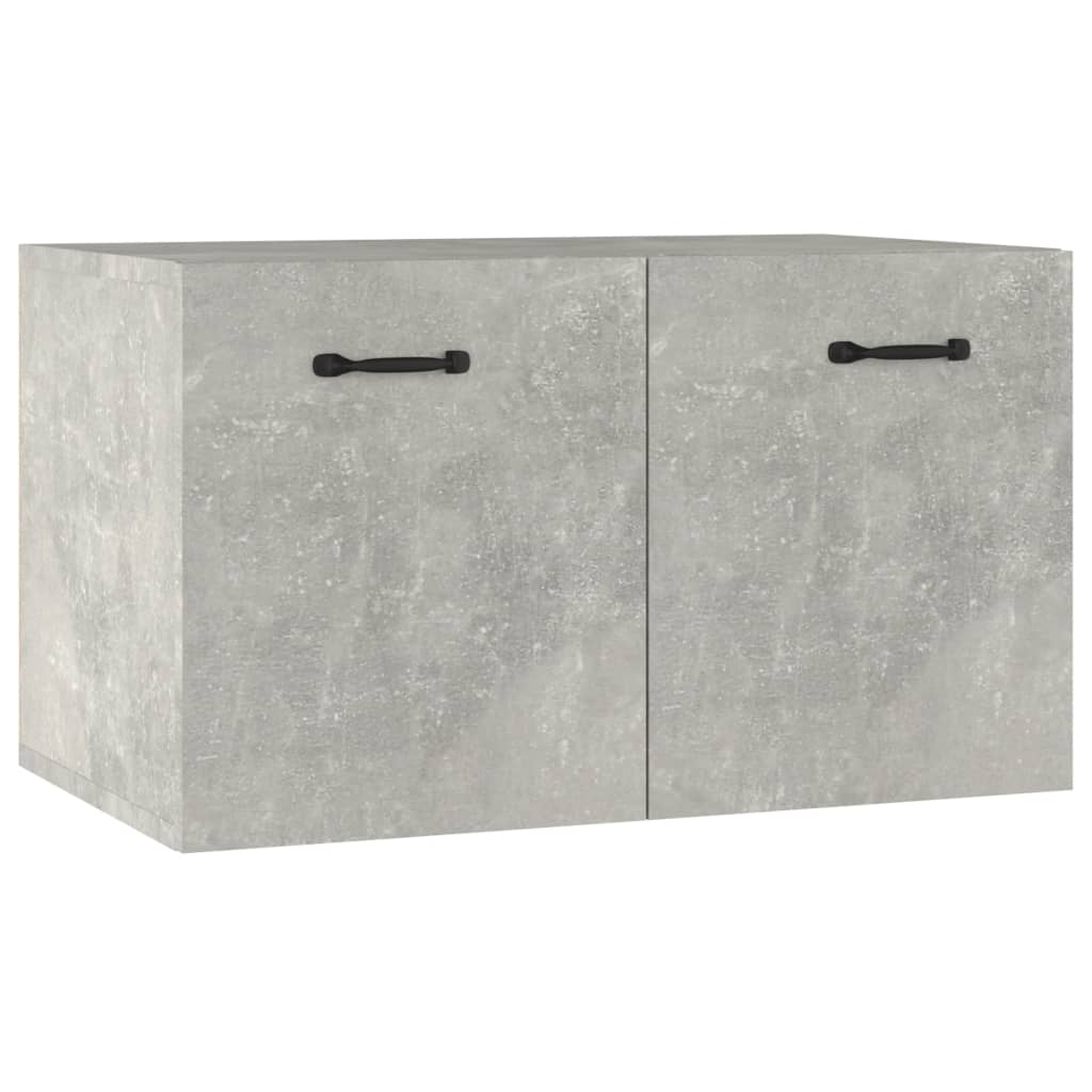 betonszürke szerelt fa faliszekrény 60 x 36,5 x 35 cm