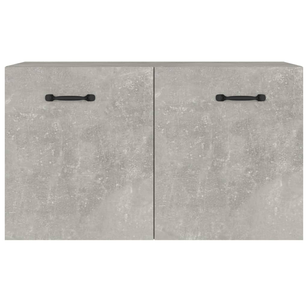 betonszürke szerelt fa faliszekrény 60 x 36,5 x 35 cm