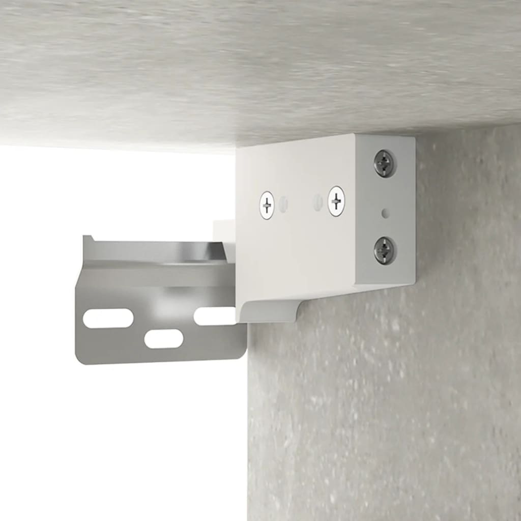 betonszürke szerelt fa faliszekrény 60 x 36,5 x 35 cm