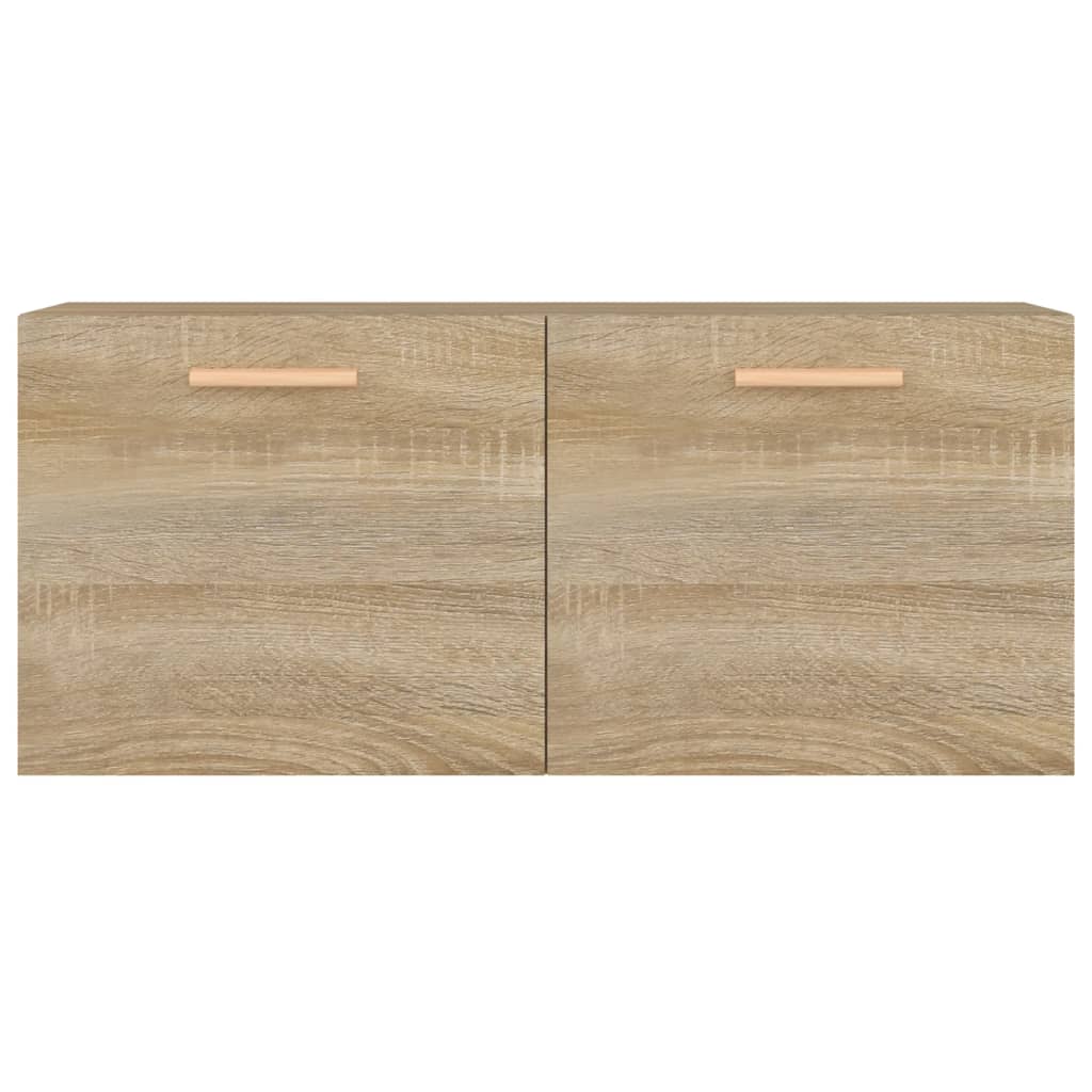 sonoma tölgy színű szerelt fa faliszekrény 80 x 35 x 36,5 cm