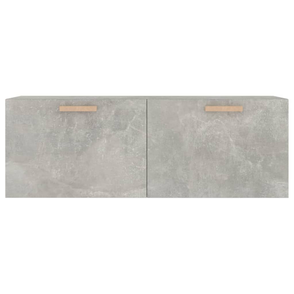 betonszürke szerelt fa faliszekrény 100 x 36,5 x 35 cm