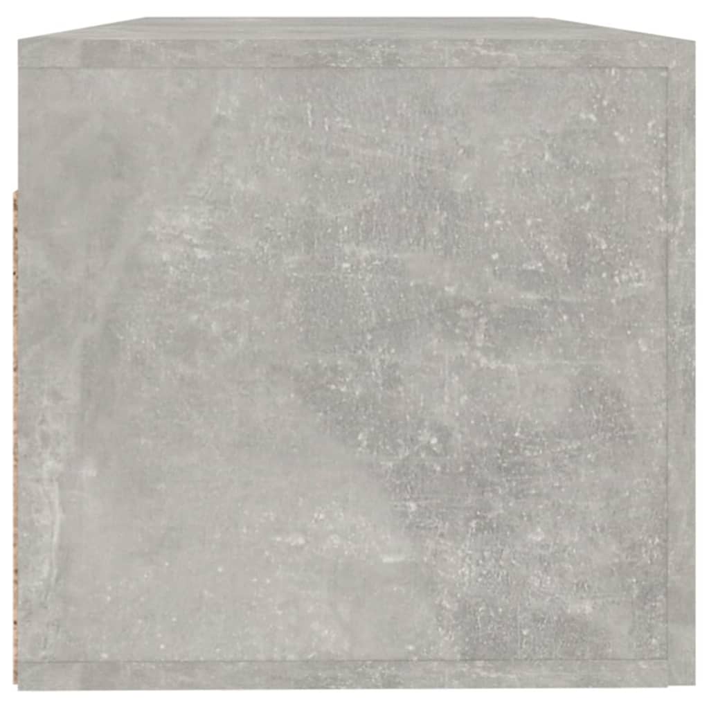 betonszürke szerelt fa faliszekrény 100 x 36,5 x 35 cm