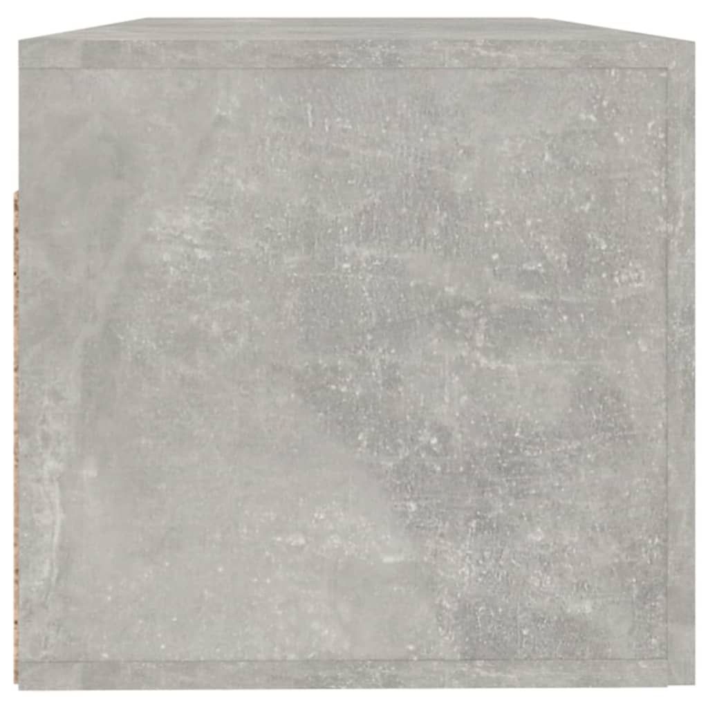 betonszürke szerelt fa faliszekrény 100 x 36,5 x 35 cm