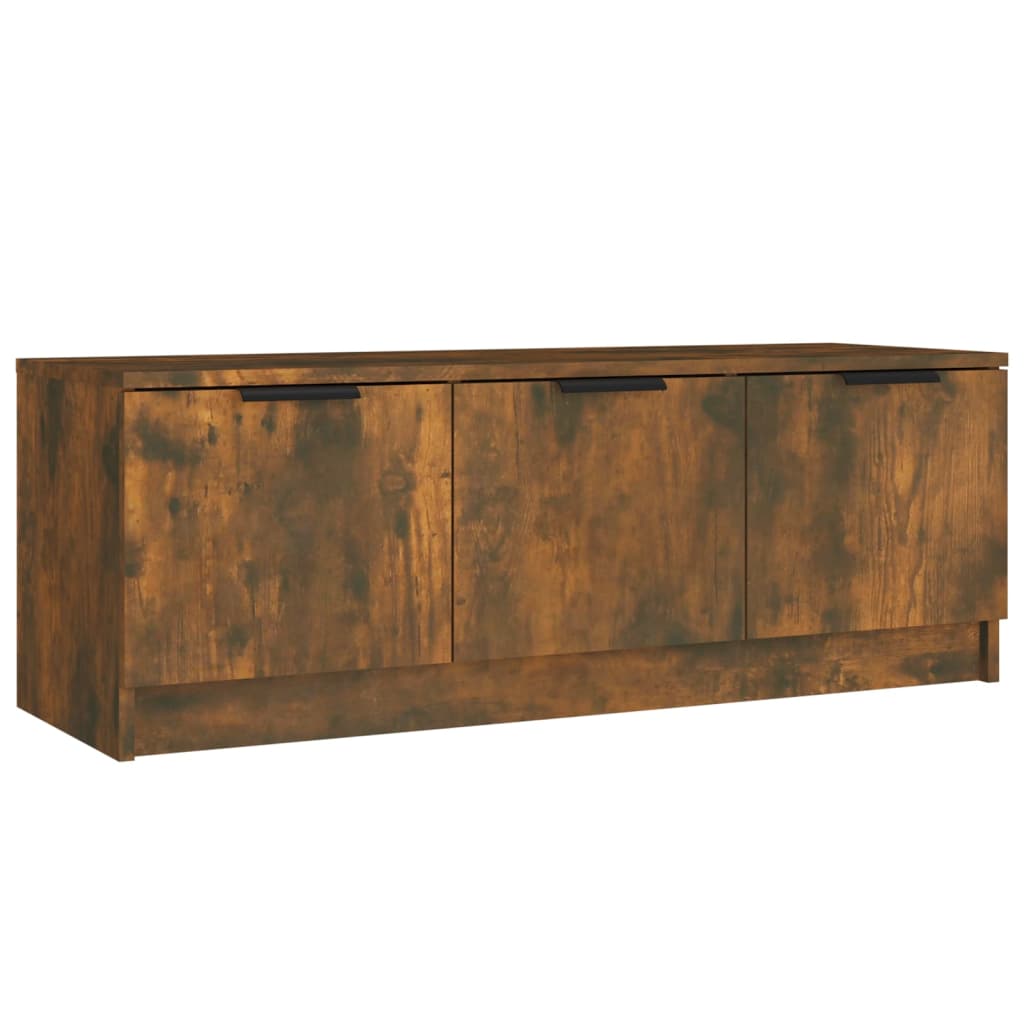 füstös tölgy színű szerelt fa TV-szekrény 102 x 35 x 36,5 cm