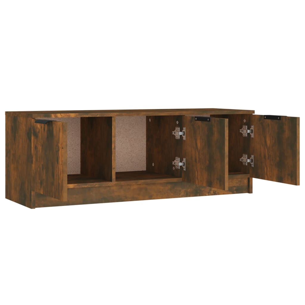 füstös tölgy színű szerelt fa TV-szekrény 102 x 35 x 36,5 cm