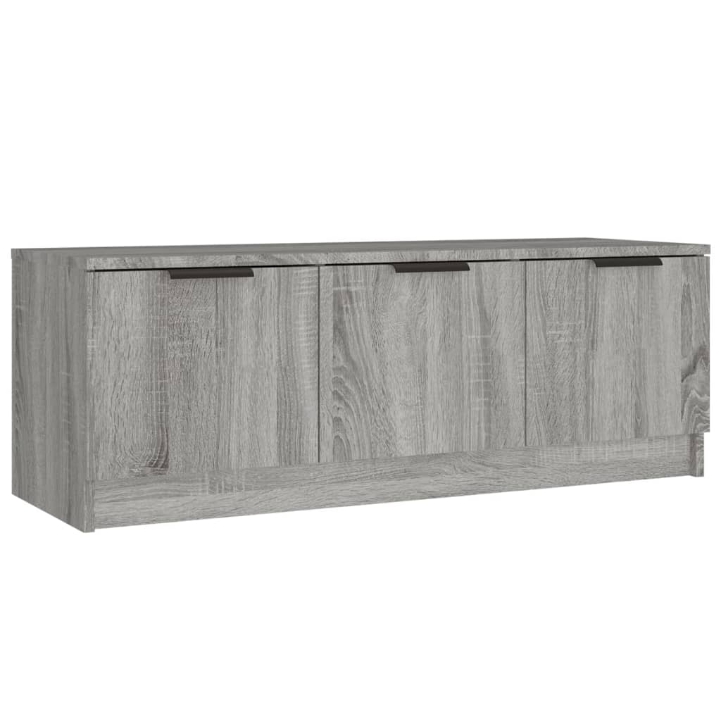 szürke sonoma színű szerelt fa TV-szekrény 102 x 35 x 36,5 cm