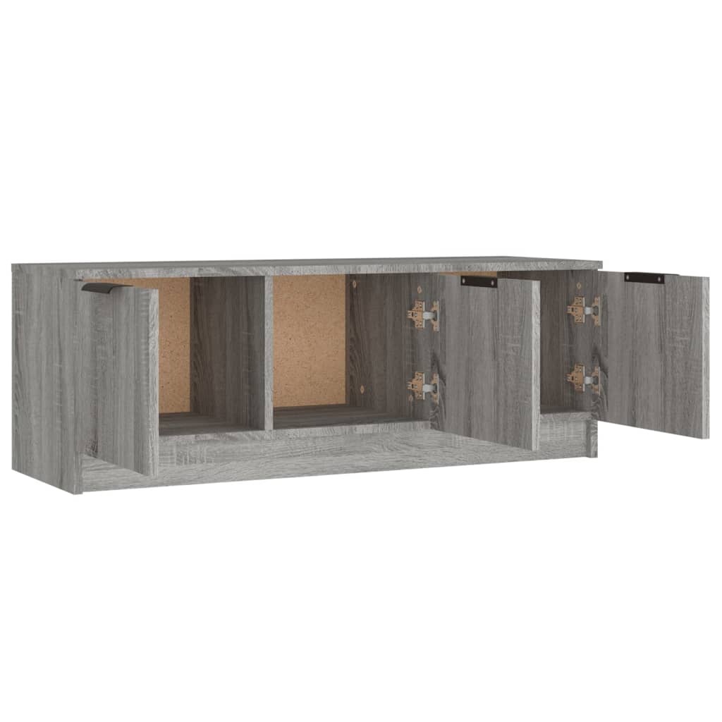 szürke sonoma színű szerelt fa TV-szekrény 102 x 35 x 36,5 cm