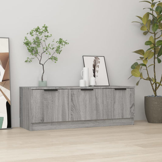 szürke sonoma színű szerelt fa TV-szekrény 102 x 35 x 36,5 cm