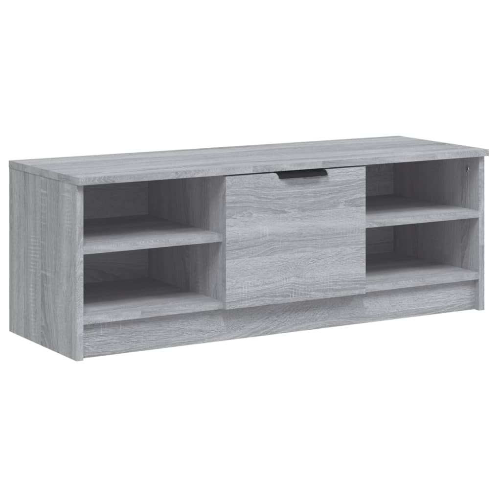 szürke sonoma színű szerelt fa TV-szekrény 102 x 35,5 x 36,5 cm