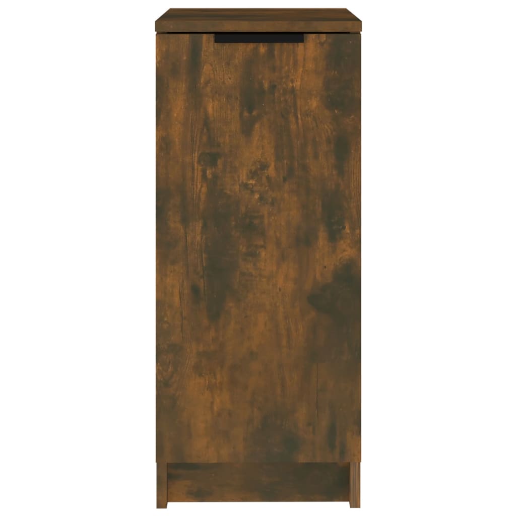 füstös tölgyszínű szerelt fa cipősszekrény 30 x 35 x 70 cm