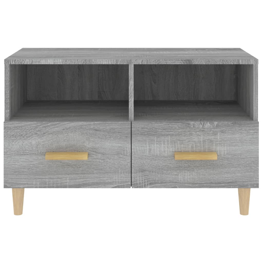 szürke sonoma színű szerelt fa TV-szekrény 80x36x50 cm