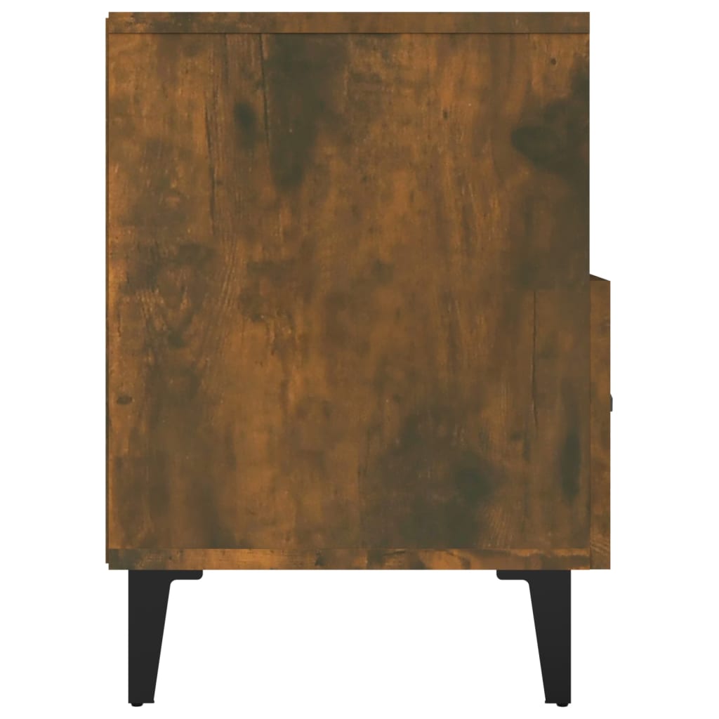 füstös tölgy színű szerelt fa TV-szekrény 80 x 36 x 50 cm