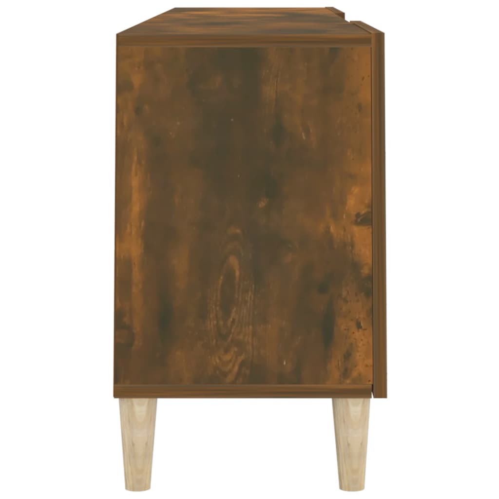 füstös tölgy színű szerelt fa TV-szekrény 150 x 30 x 50 cm