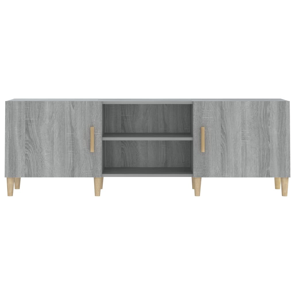szürke sonoma színű szerelt fa TV-szekrény 150x30x50 cm