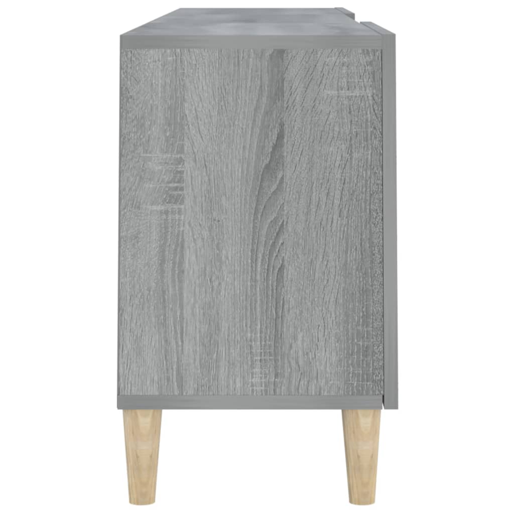 szürke sonoma színű szerelt fa TV-szekrény 150x30x50 cm