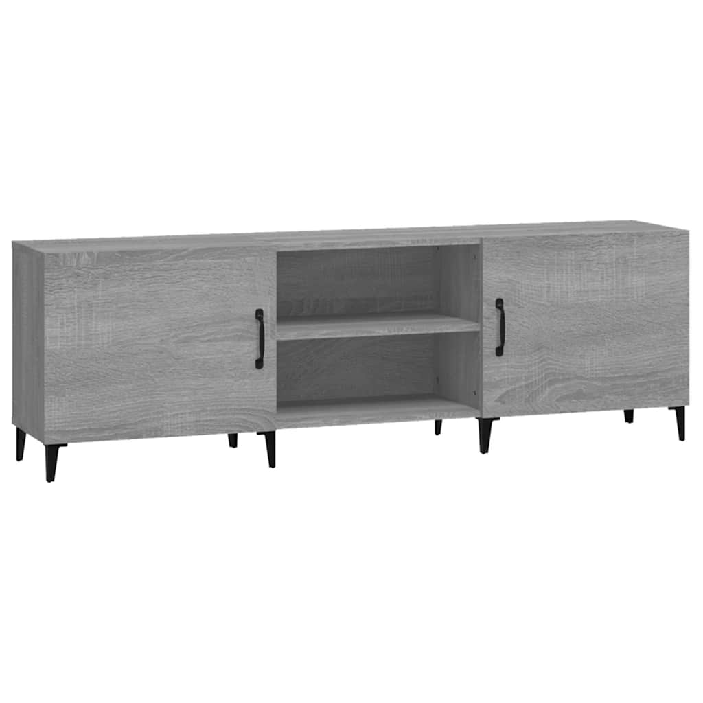 szürke sonoma színű szerelt fa TV-szekrény 150 x 30 x 50 cm