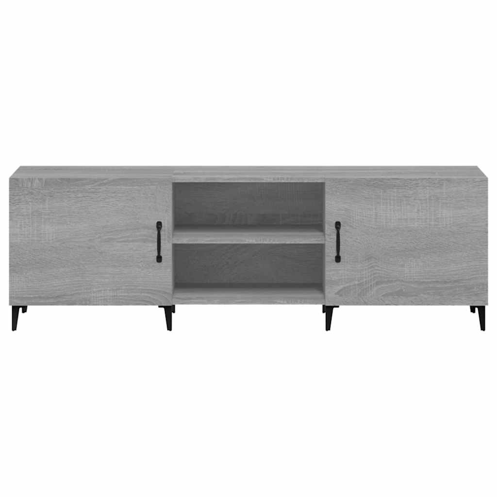 szürke sonoma színű szerelt fa TV-szekrény 150 x 30 x 50 cm