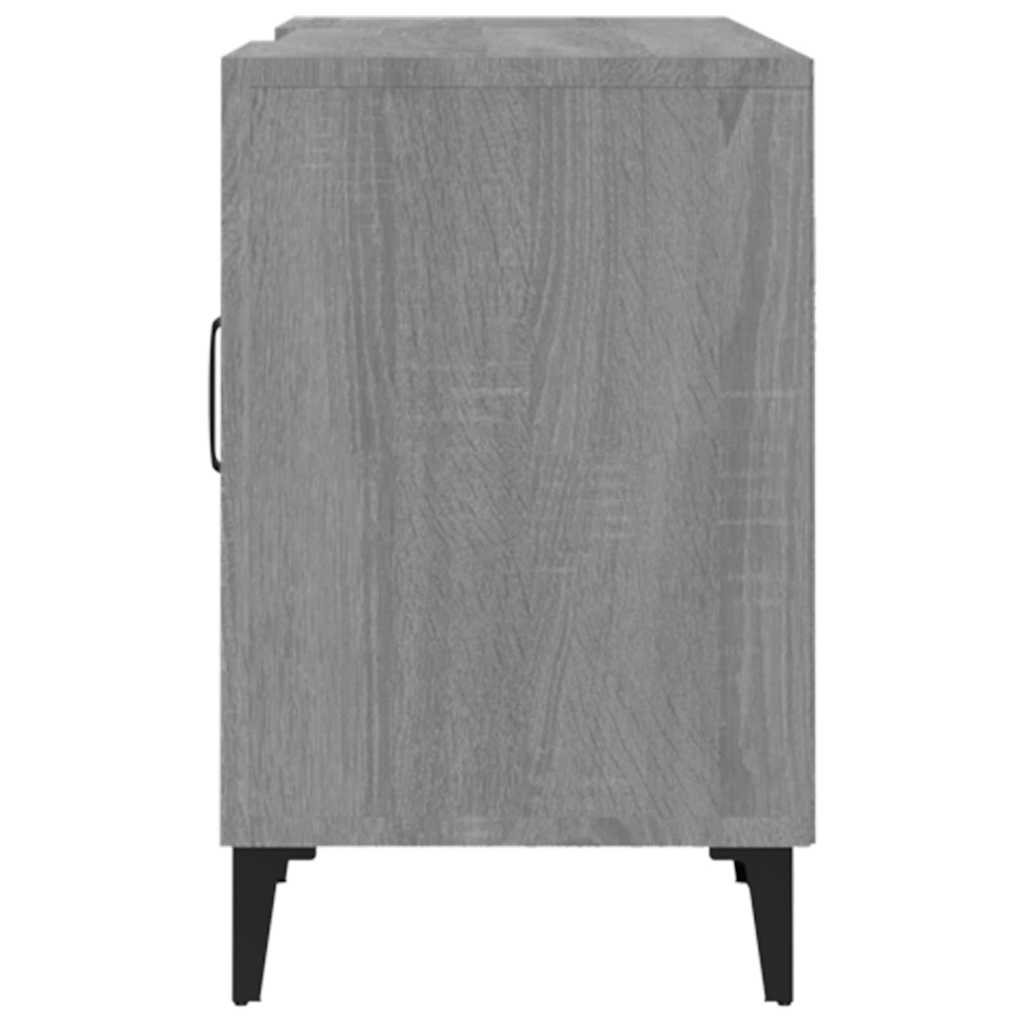 szürke sonoma színű szerelt fa TV-szekrény 150 x 30 x 50 cm