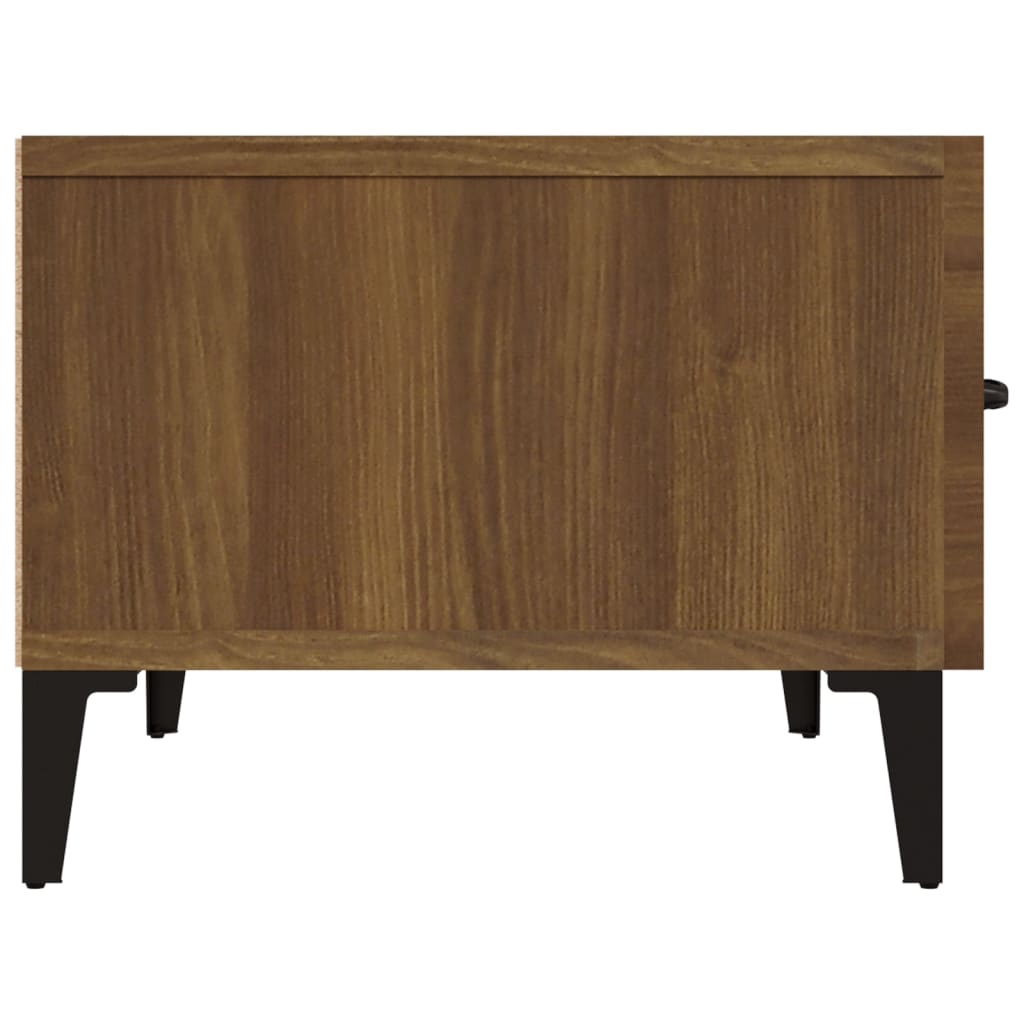 barna tölgyszínű szerelt fa TV-szekrény 150 x 34,5 x 30 cm