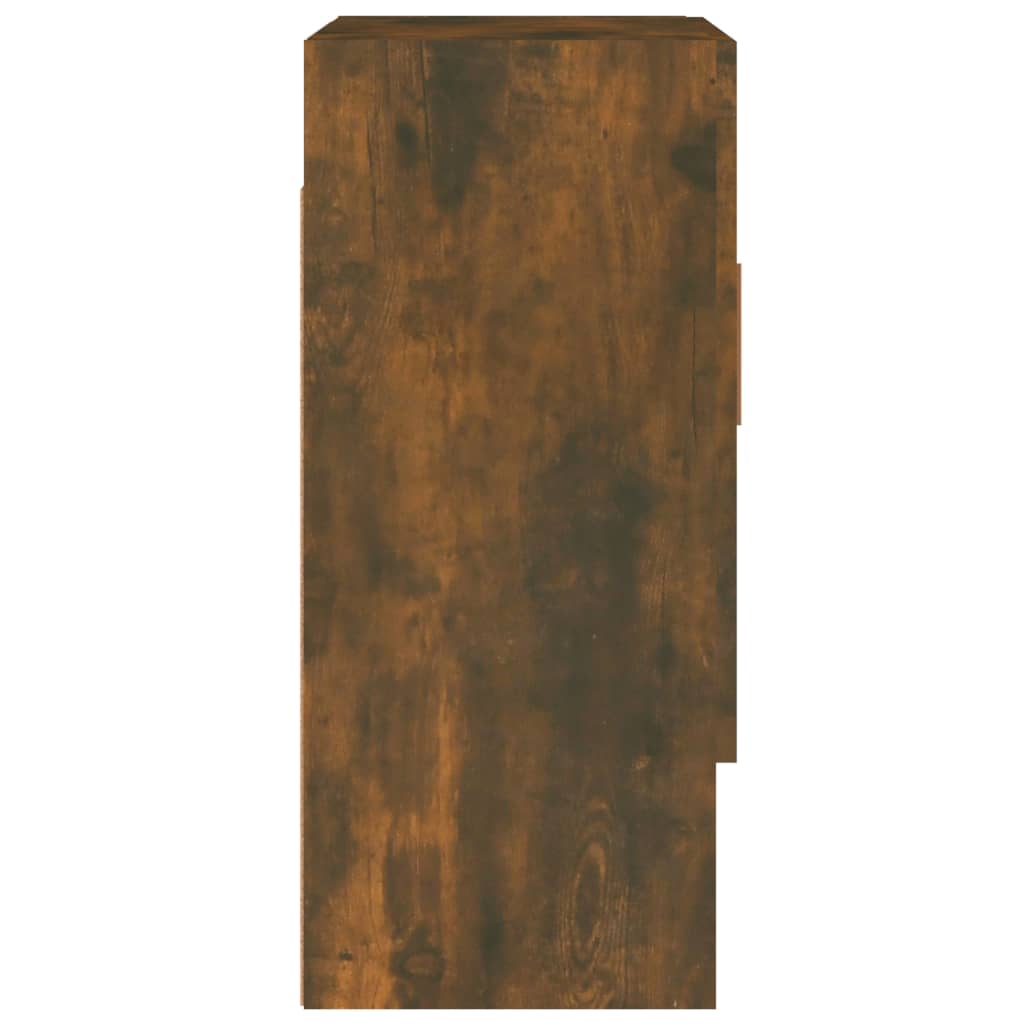 füstös tölgy színű szerelt fa fali szekrény 60 x 31 x 70 cm
