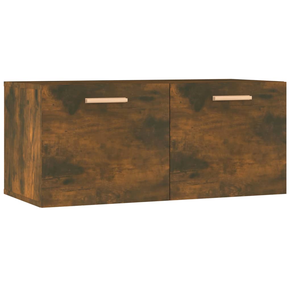 füstös tölgy színű szerelt fa faliszekrény 80 x 35 x 36,5 cm