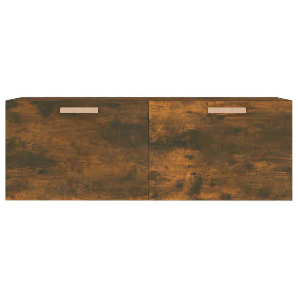 füstös tölgy színű szerelt fa faliszekrény 100 x 36,5 x 35 cm