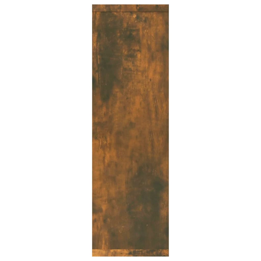 füstös tölgy színű szerelt fa fali polc 85x16x52,5 cm