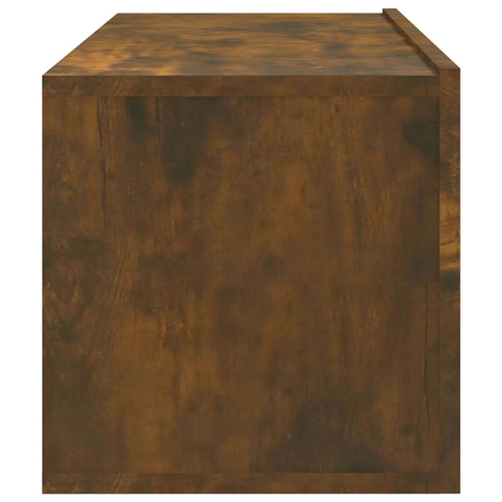 2 db füstös -tölgyszín szerelt fa fali TV-szekrény 100x30x30 cm