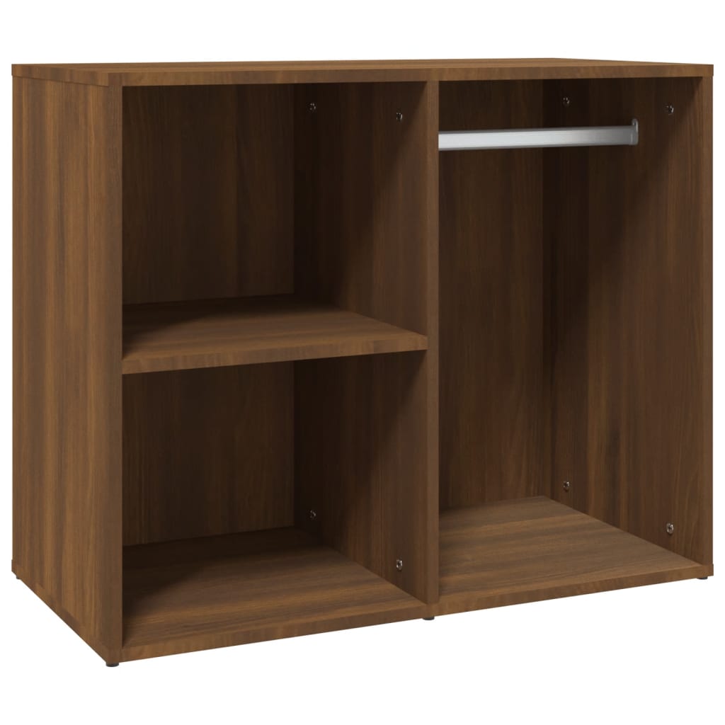 barna tölgy színű szerelt fa pipereszekrény 80 x 40 x 65 cm