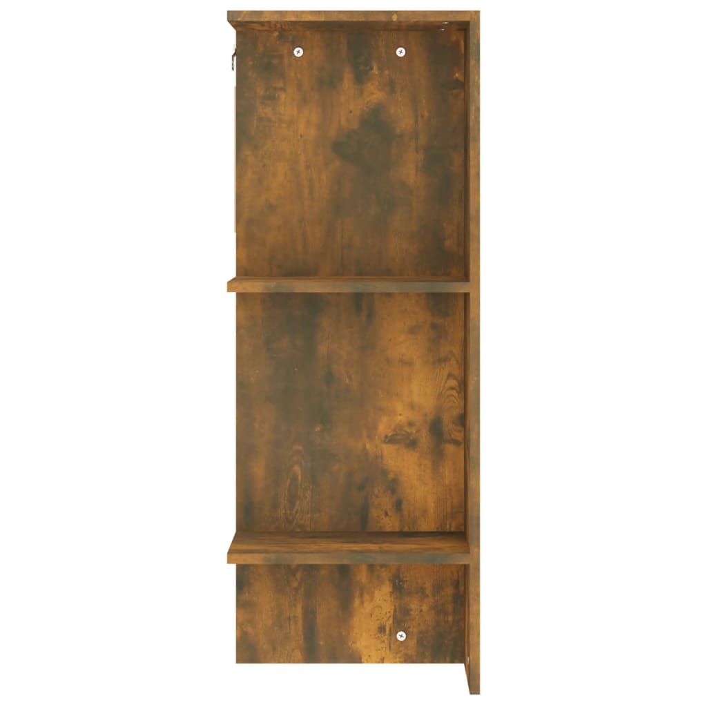 füstös tölgy színű szerelt fa előszobaszekrény 97,5x37x99 cm