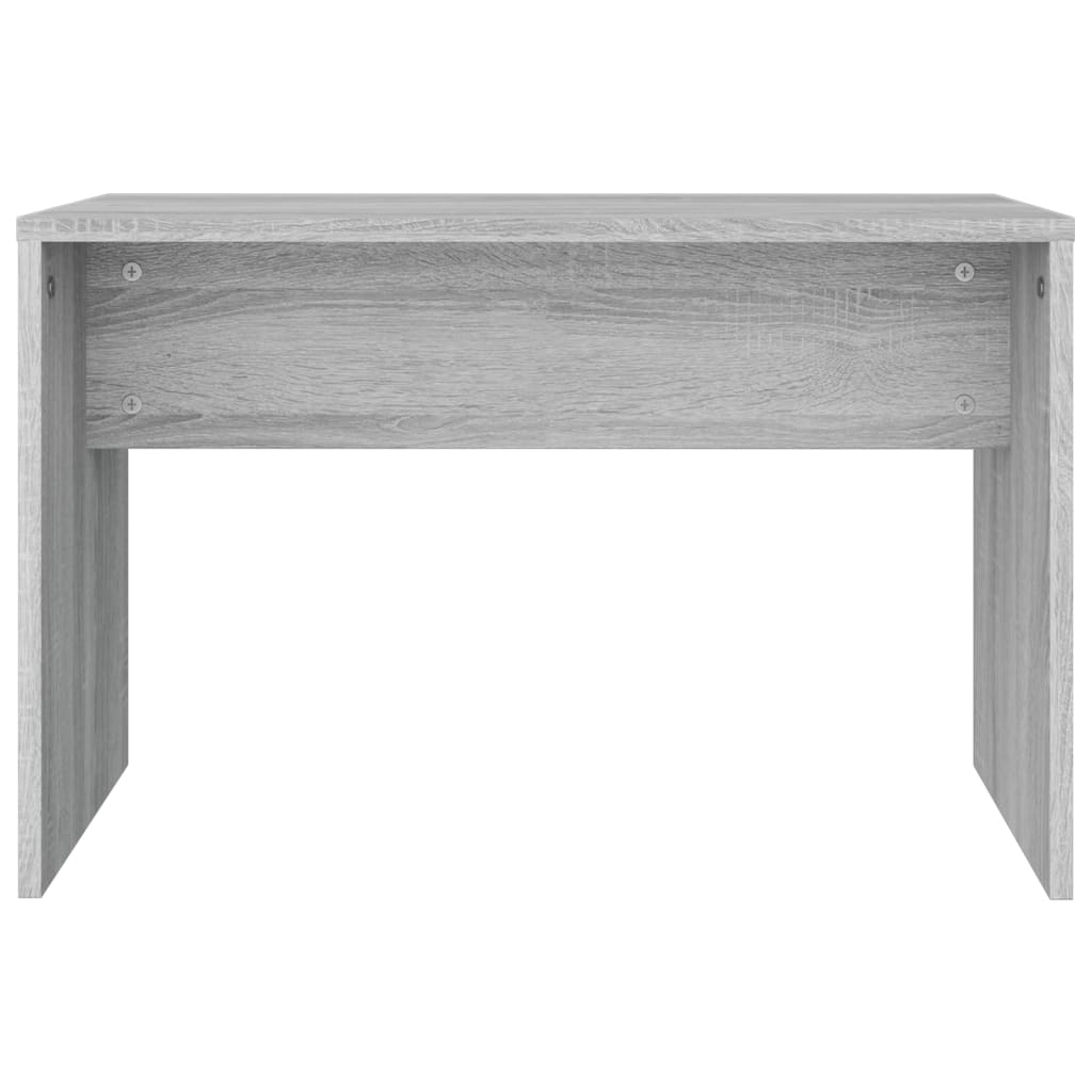 szürke sonoma színű szerelt fa fésülködőszék 70 x 35 x 45 cm