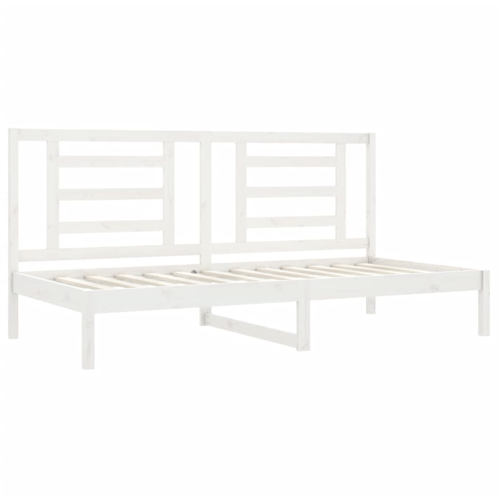 fehér tömör fenyőfa kanapéágy matrac nélkül 90 x 200 cm