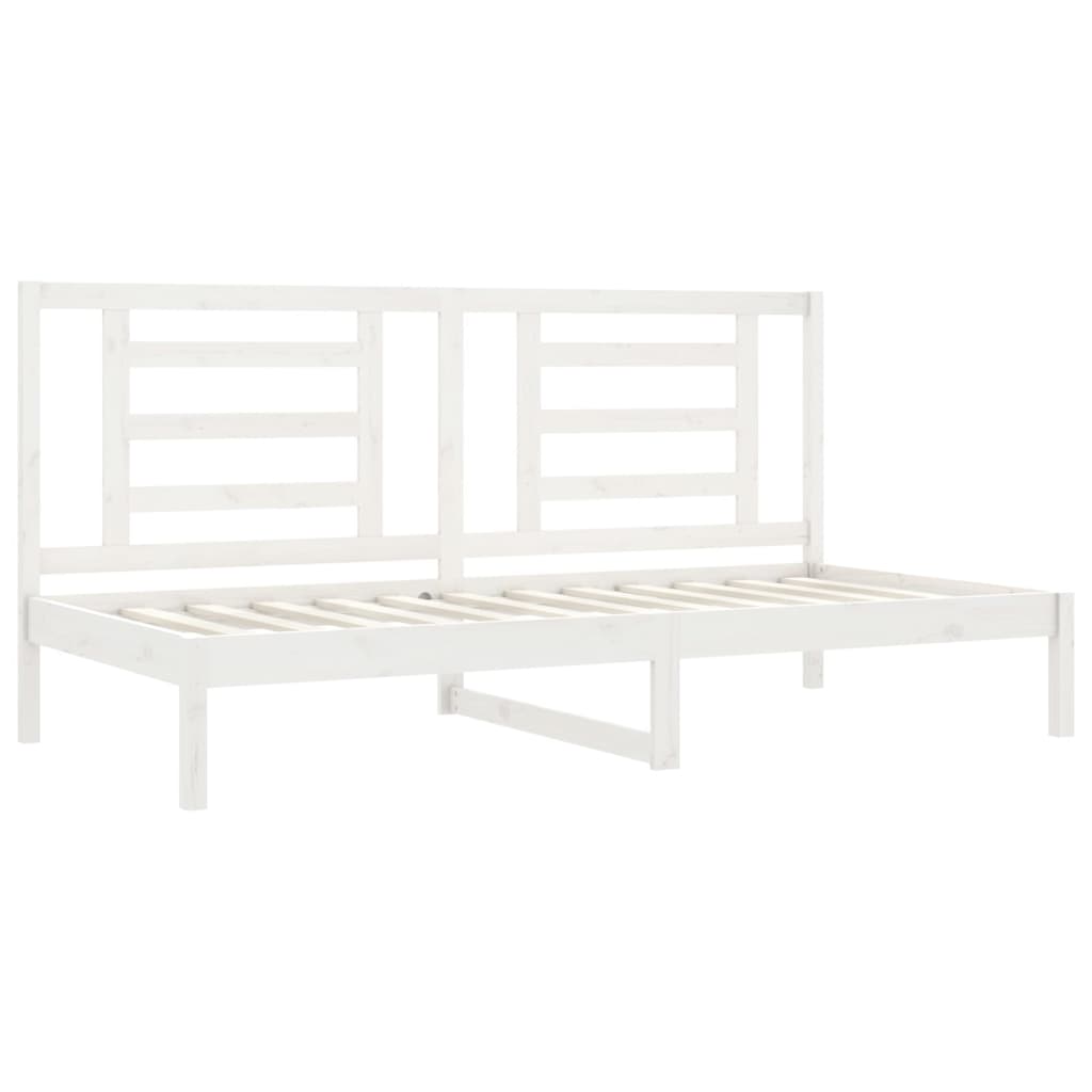 fehér tömör fenyőfa kanapéágy matrac nélkül 80 x 200 cm
