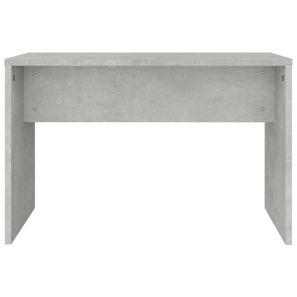 betonszürke színű fésülködőasztal-szett 86,5 x 35 x 136 cm