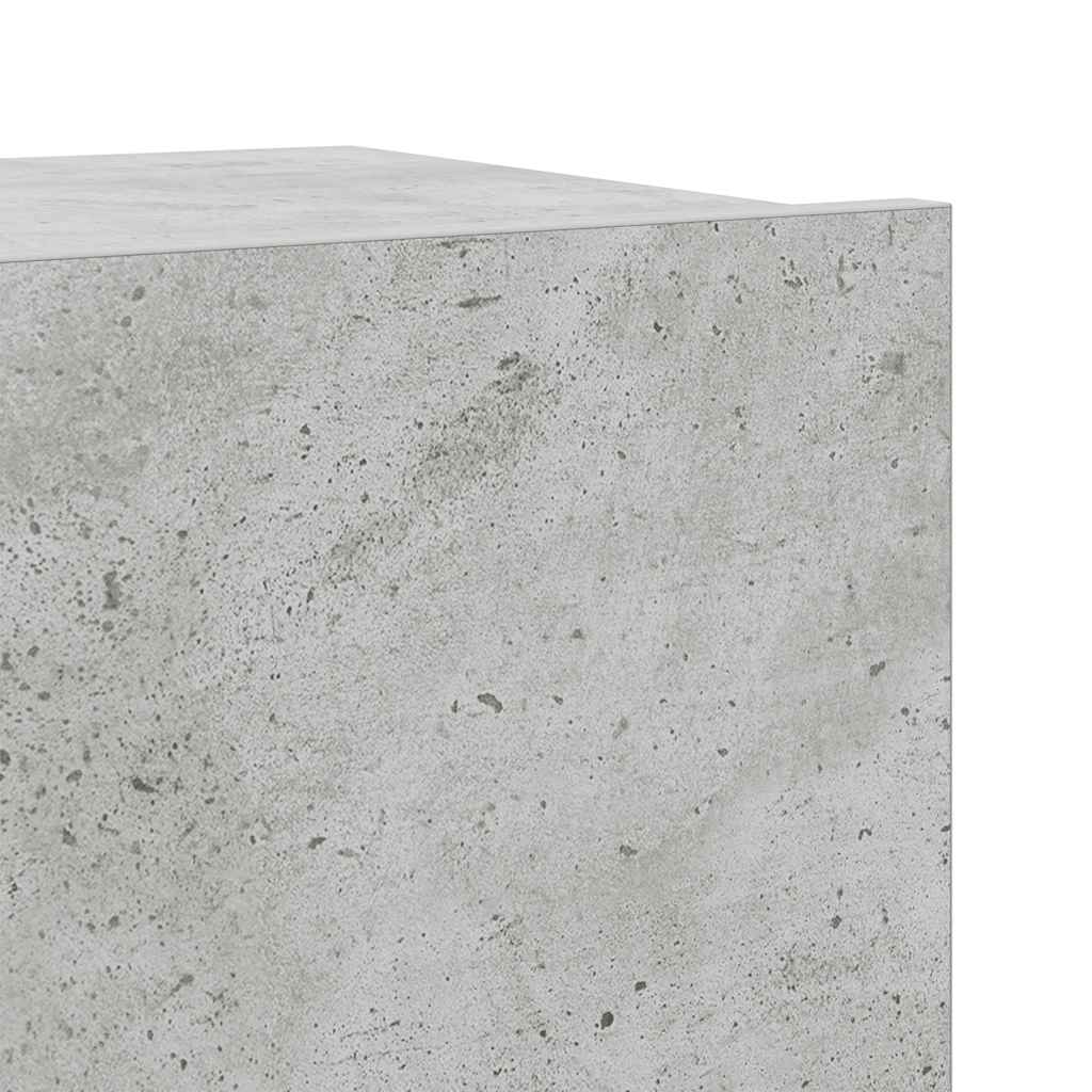 7 részes betonszürke szerelt fa TV-szekrényszett