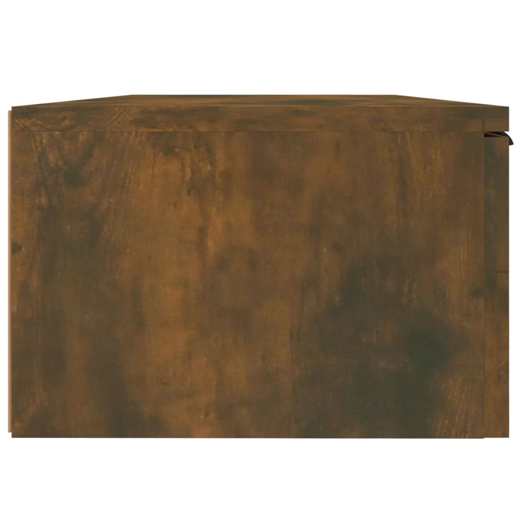 2 db füstös tölgyszínű szerelt fa fali szekrény 68 x 30 x 20 cm